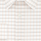 Camisa social masculina Calvin Klein Slim Fit com gola elástica e xadrez, laranja, tamanho 15,5 x 34 x 35