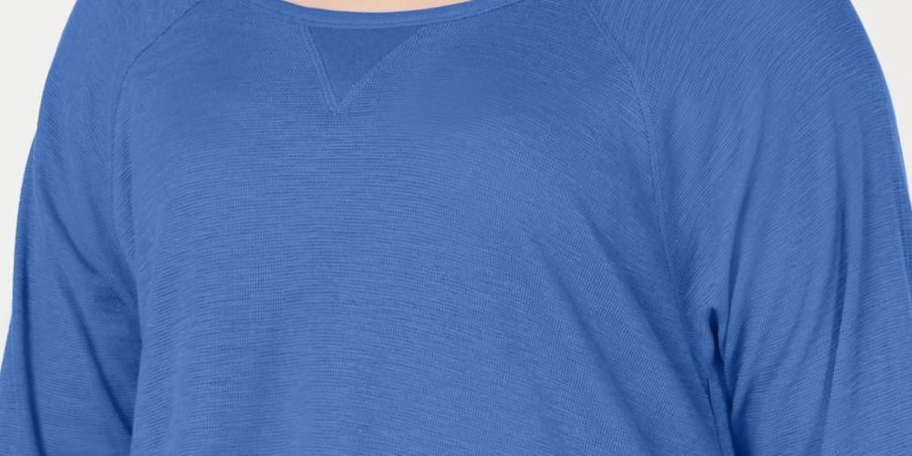 Blusa Calvin Klein Feminina Manga 3/4 Ombro Frio Gola Joia Hi Lo Azul Tamanho 3X