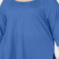 Blusa Calvin Klein Feminina Manga 3/4 Ombro Frio Gola Joia Hi Lo Azul Tamanho 3X