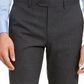 Calça social skinny Calvin Klein Window Pane masculina, preta, tamanho 34x30