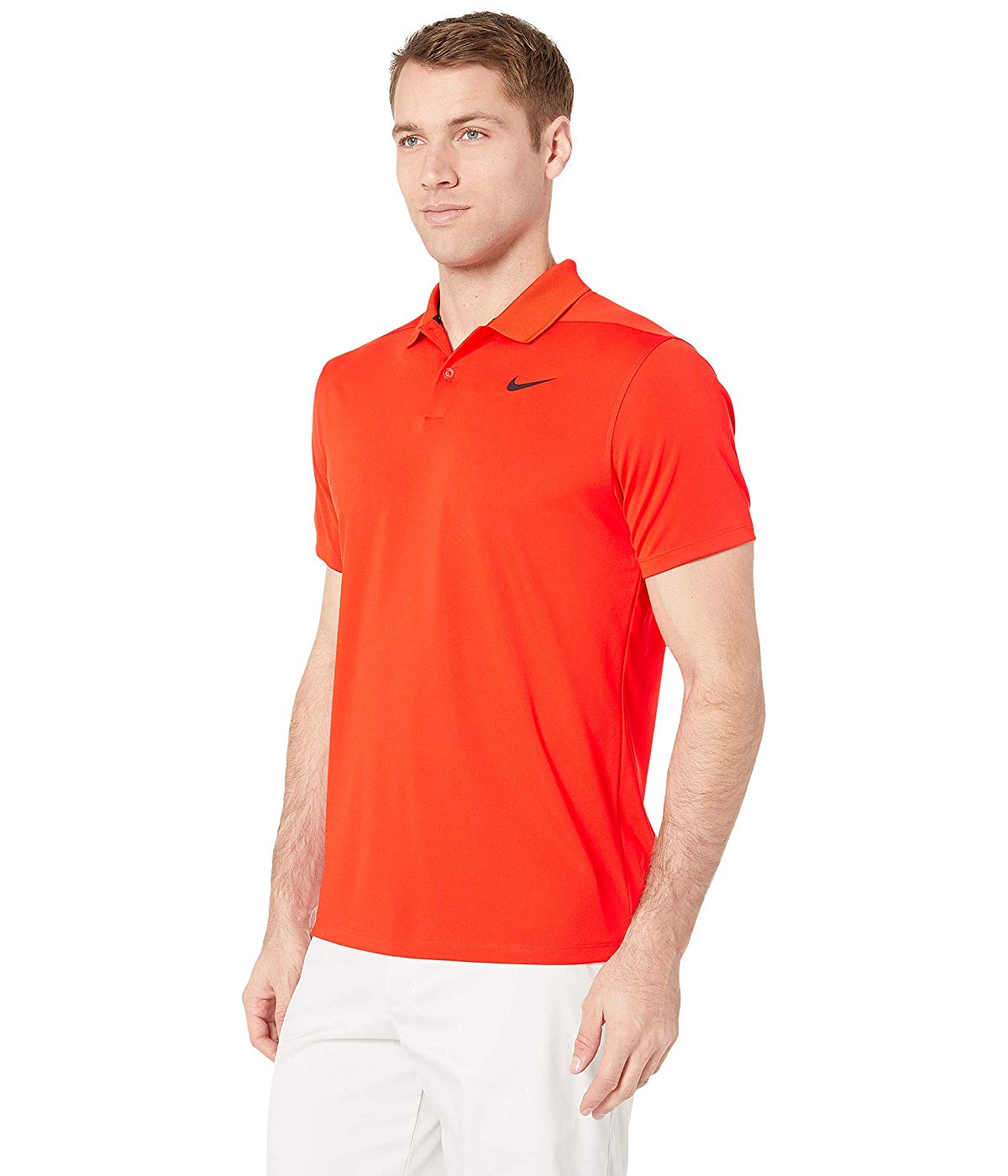 Camisa polo Nike masculina com gola lisa laranja tamanho pequeno