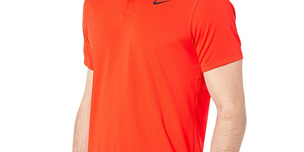 Camisa polo Nike masculina com gola lisa laranja tamanho pequeno