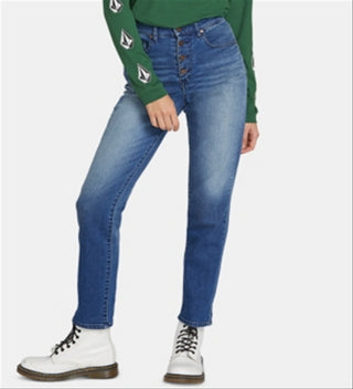 Calça jeans skinny Volcom Juniors azul tamanho 31x30