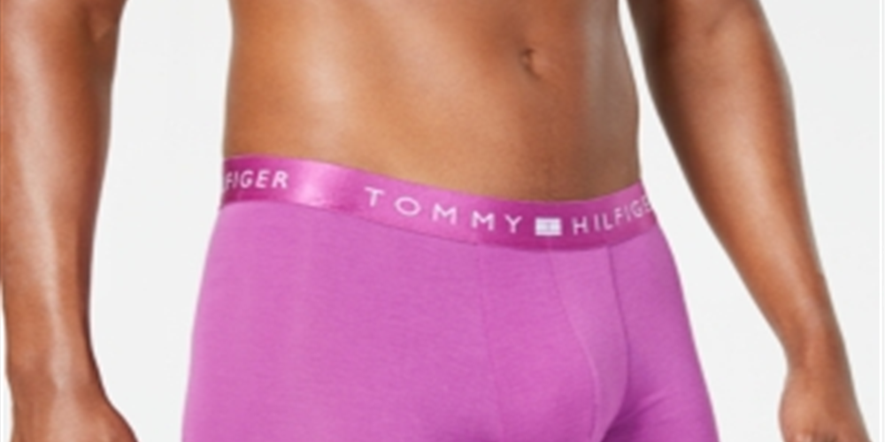 Cueca Boxer Tommy Hilfiger Masculina com Logo Rosa Tamanho P