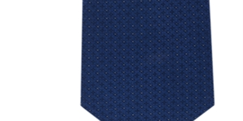 Gravata Calvin Klein Masculina Medalhão Filetto Azul Tamanho Regular
