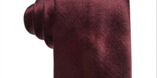 Gravata fina de cetim vinho ALFANI masculina, vermelha, tamanho único