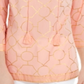 Blusa de linho com estampa de folha feminina Charter Club, laranja, tamanho X-S