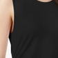 Blusa de malha feminina Alfani, lisa, elástica, preta, tamanho pequeno
