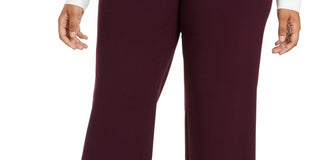 Calça social feminina Calvin Klein Business Workwear Plus, roxa, tamanho 22W