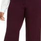 Calça social feminina Calvin Klein Business Workwear Plus, roxa, tamanho 22W