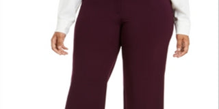 Calça social feminina Calvin Klein Business Workwear Plus, roxa, tamanho 22W