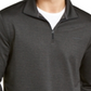 Calvin Klein Suéter Masculino Space Dyed com Zíper e 1/4 Preto Tamanho Grande