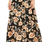 INC Vestido Feminino Floral Manga Longa Gola V Comprimento Total + Vestido Flare Preto Tamanho 4