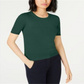 Suéter feminino Weekend Max Mara com acabamento canelado Corte, verde, tamanho grande