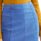 Minissaia jeans feminina moderna Free People, azul, tamanho 0