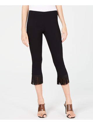 INC Women's  Cropped Pants Black Size 0