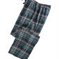 Calça de pijama de flanela xadrez masculina Perry Ellis, preta, tamanho pequeno
