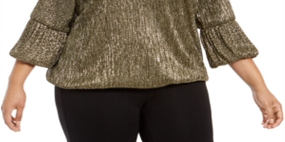 Blusa Adidas Plus Metallic Balloon Cuff Feminina Amarela Tamanho 4X