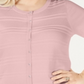Blusa feminina de manga comprida e gola redonda Charter Club Plus rosa tamanho 3X