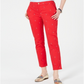 Calça Chino Feminina Tommy Hilfiger com Estampa de Barco Vermelha Tamanho 8