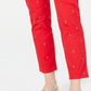 Calça Chino Feminina Tommy Hilfiger com Estampa de Barco Vermelha Tamanho 8