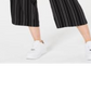 Calça Cropped Listrada Feminina Bar III Preta Tamanho 10