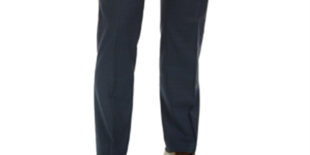 Calça de terno Tommy Hilfiger masculina Modern-Fit azul marinho Mini Grid THFlex tamanho azul marinho 44x30
