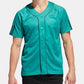 Camisa de beisebol esportiva masculina Adidas, verde, tamanho grande