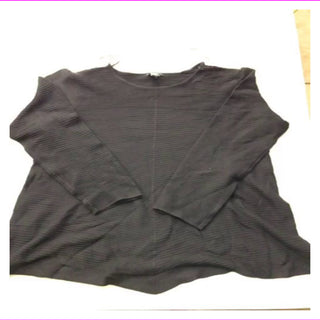 Suéter Alfani Feminino com Detalhe de Botão de Pressão e Canelado Preto Tamanho X-G