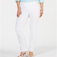 Calça feminina Charter Club Cambridge Skinny com controle de barriga, branca, tamanho 16 S