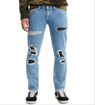 Levi  Men's 511 Slim Leg Jeans Denim Destroyed Blue Size 32X32