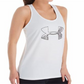 Camiseta regata Under Armour Fitness Performance feminina, branca, tamanho médio