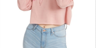 Moletom com capuz curto Rugrats da Warner Brothers Juniors - Rosa Blush, tamanho GG