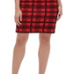 Vestido de mergulho xadrez de veludo feminino Tommy Hilfiger vermelho tamanho 2 pequeno