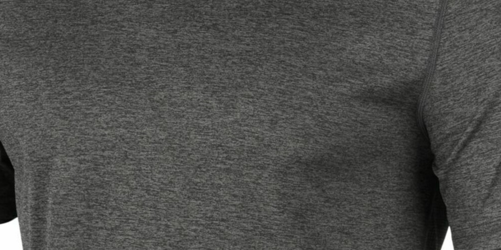 Camiseta masculina Ideology, gola V, tingida com costuras espaciais, cinza, tamanho médio