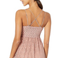 Vestido curto feminino FREE PEOPLE com alças finas e corte flare, coral, tamanho grande