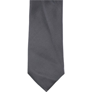 Gravata de seda sólida masculina Alfani com amarração automática - preta, tamanho único