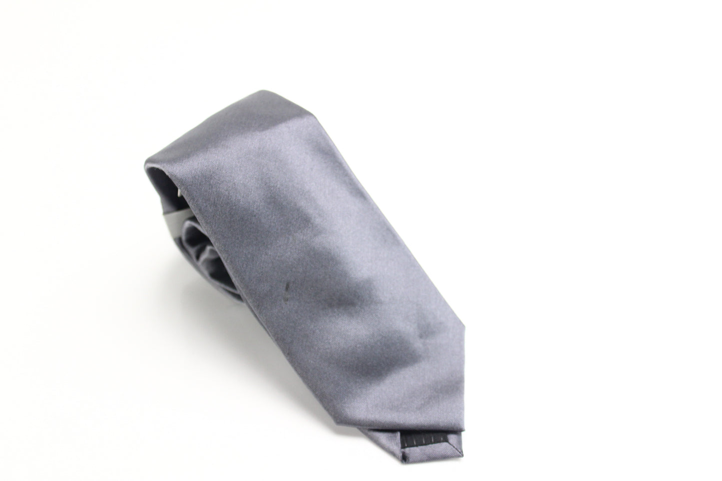 Gravata de seda sólida masculina Alfani com amarração automática - preta, tamanho único