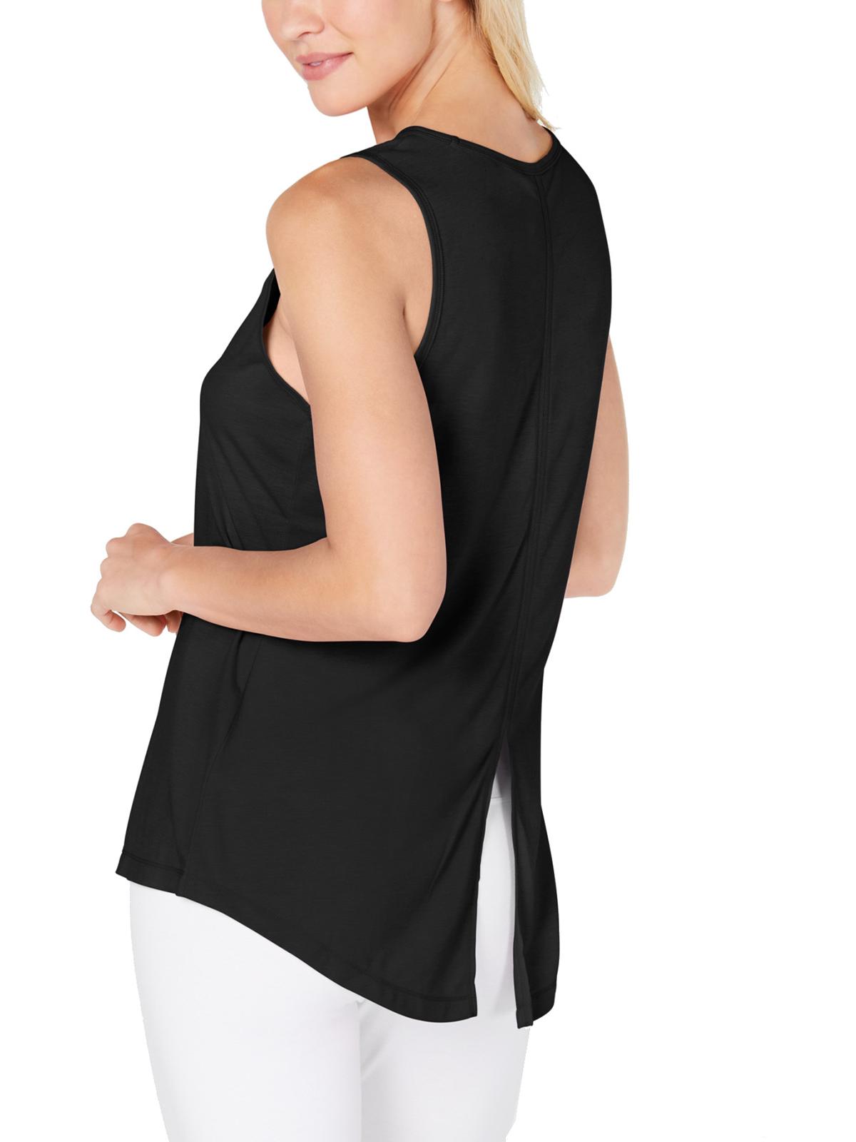 Ideologia Regata Atlética Feminina Amarrada nas Costas Preta Tamanho Grande