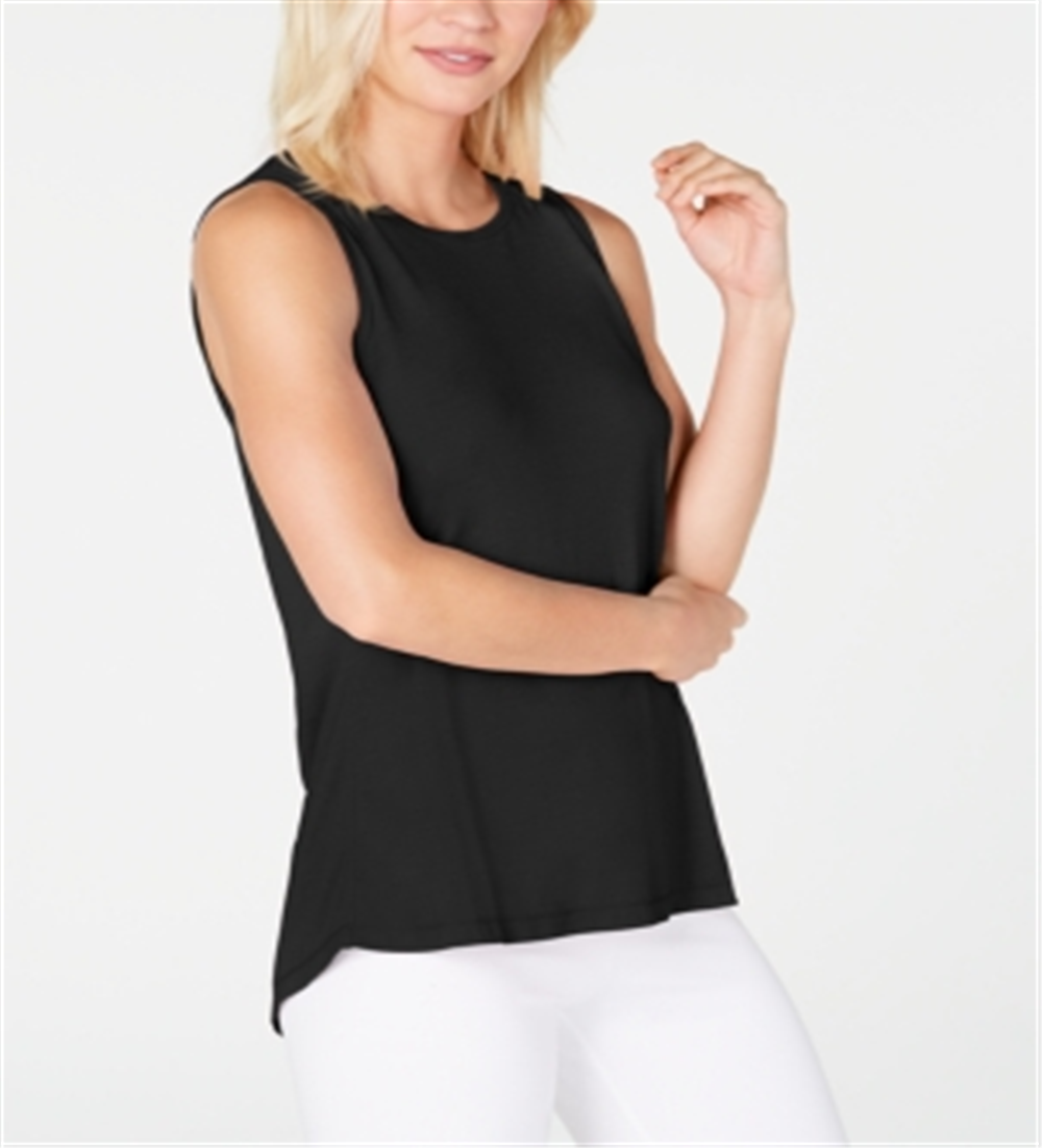 Ideologia Regata Atlética Feminina Amarrada nas Costas Preta Tamanho Grande