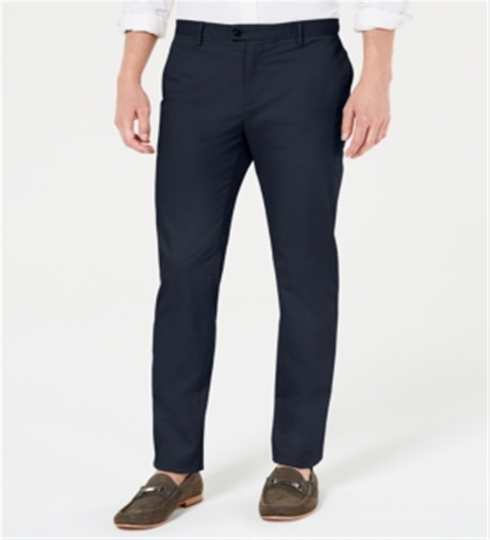 Calça Chino Slim Fit Refined Stretch Masculina Calvin Klein Azul Marinho Tamanho 29X30