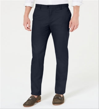 Calça Chino Slim Fit Refined Stretch Masculina Calvin Klein Azul Marinho Tamanho 29X30