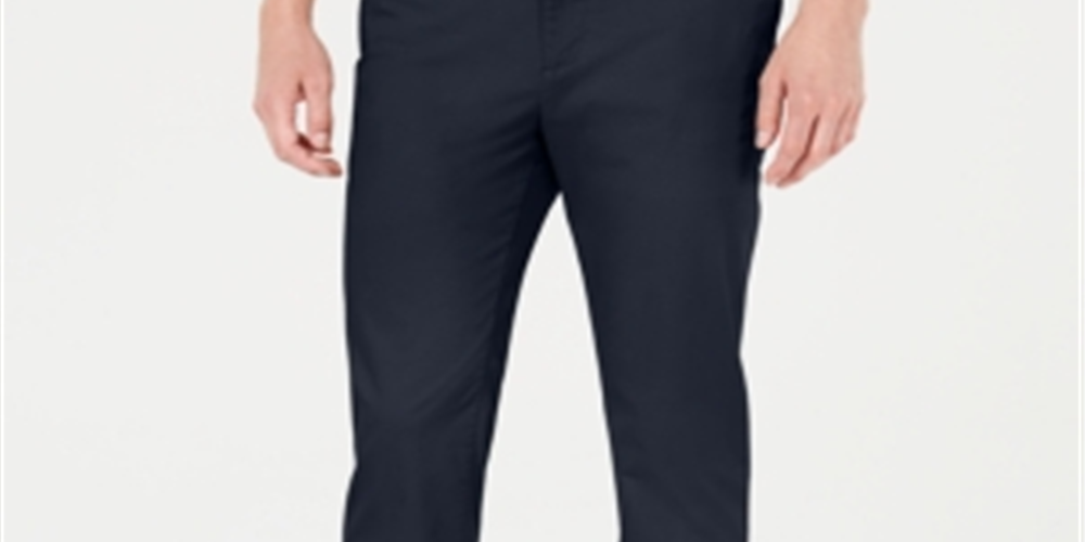 Calça Chino Slim Fit Refined Stretch Masculina Calvin Klein Azul Marinho Tamanho 29X30