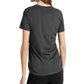 Camiseta feminina Guess Graphic com detalhes gráficos, preta, tamanho pequeno