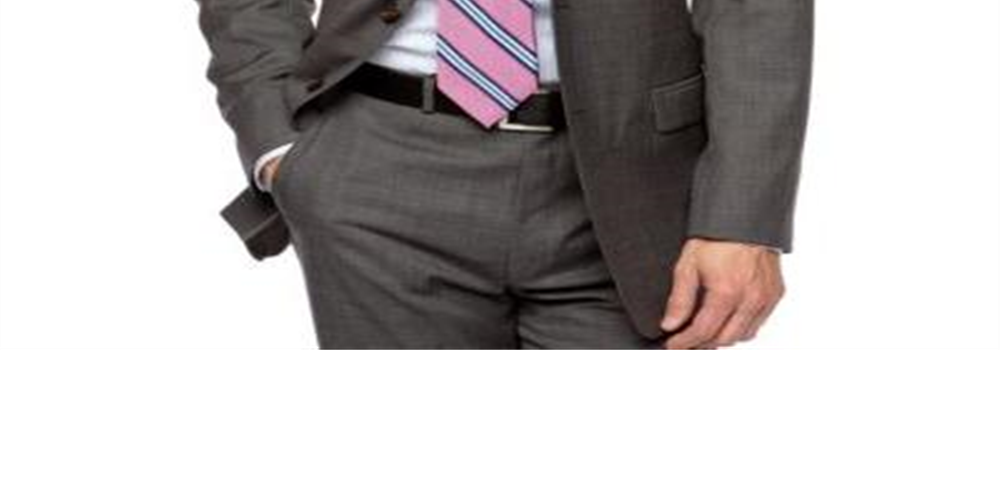 Terno masculino Lauren Ralph Lauren, separado, dois botões, lã, cinza, tamanho 46 S