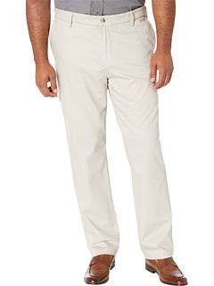 Calças Dockers Masculinas Grandes, Altas, Modernas, Afuniladas, Sem Vincos, Calças Casuais Masculinas, Bege, Tamanho 50X30