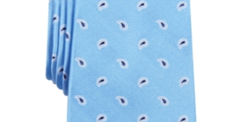 Gravata social masculina Club Room em mistura de seda Vernon Pine, azul, tamanho único