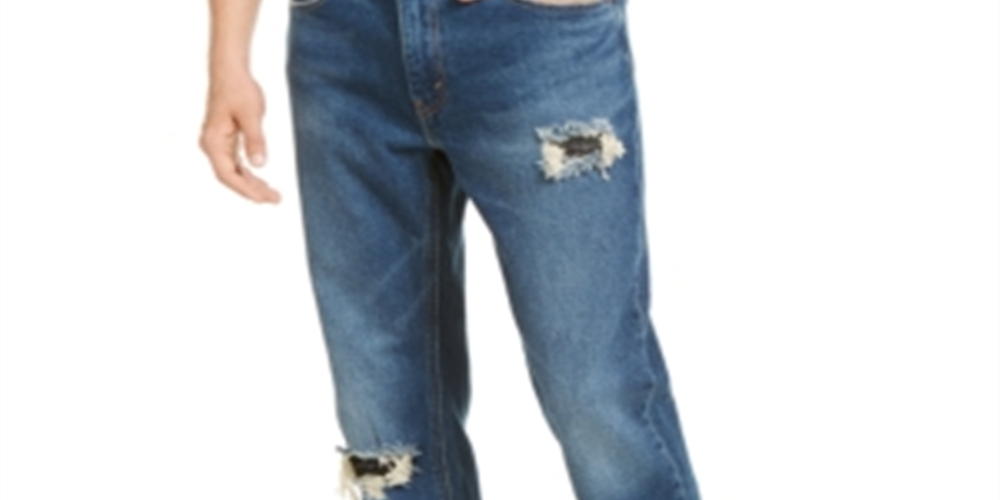 Calça jeans Levi's masculina, stretch, afunilada, azul, tamanho 42x30