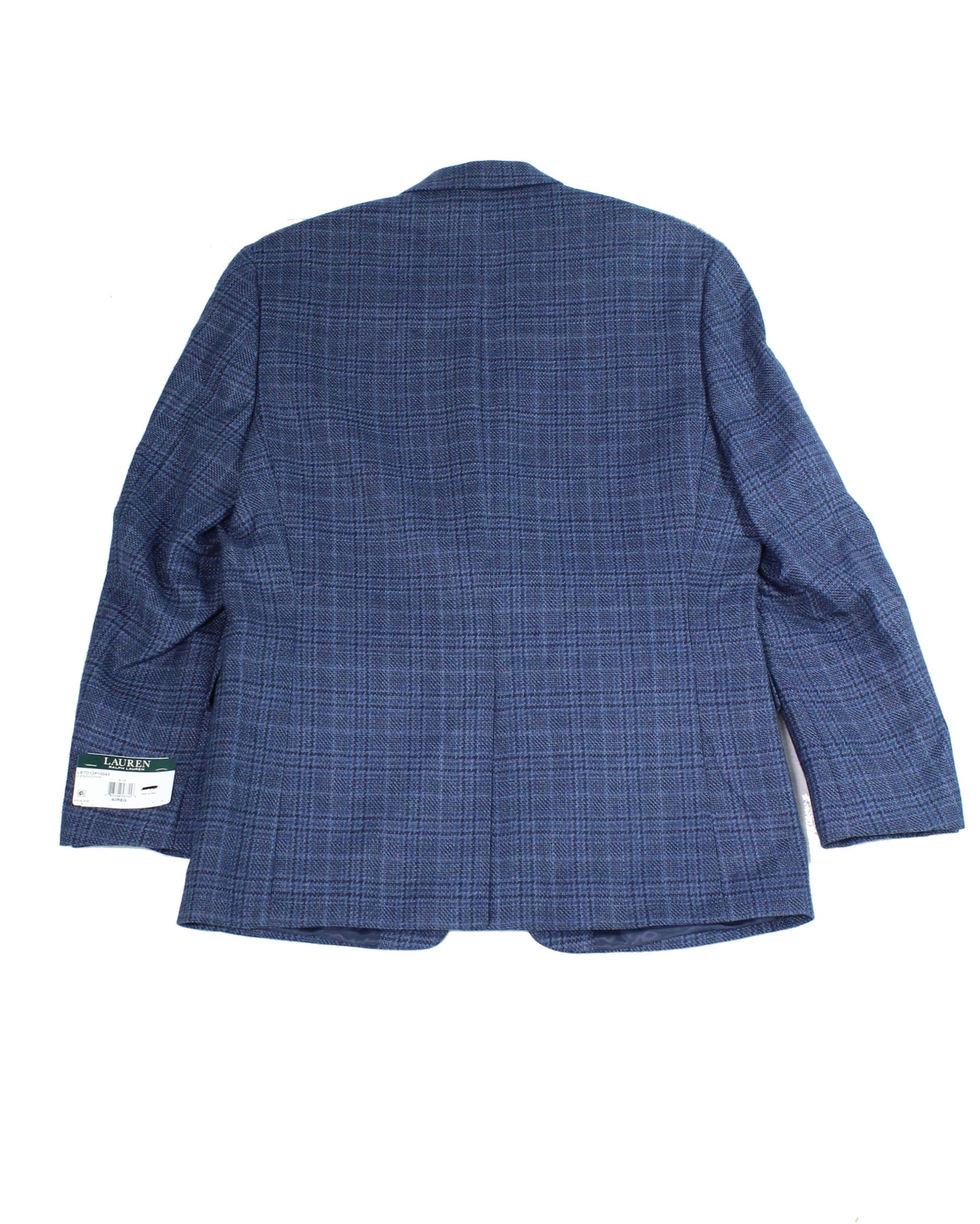 Casaco esportivo masculino Lauren by Ralph Lauren, longo, flexível, de lã, azul, tamanho 42