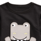 Camiseta infantil estampada com dinossauro First Impressions para meninos, preta, tamanho 18 meses